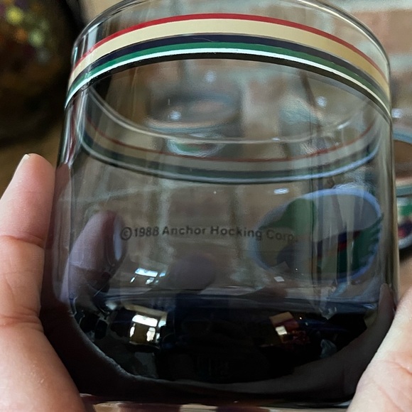 Vtg Anchor Hocking Blue Mallard Duck Tumblers Glasses Set of 4 - Picture 5 of 6